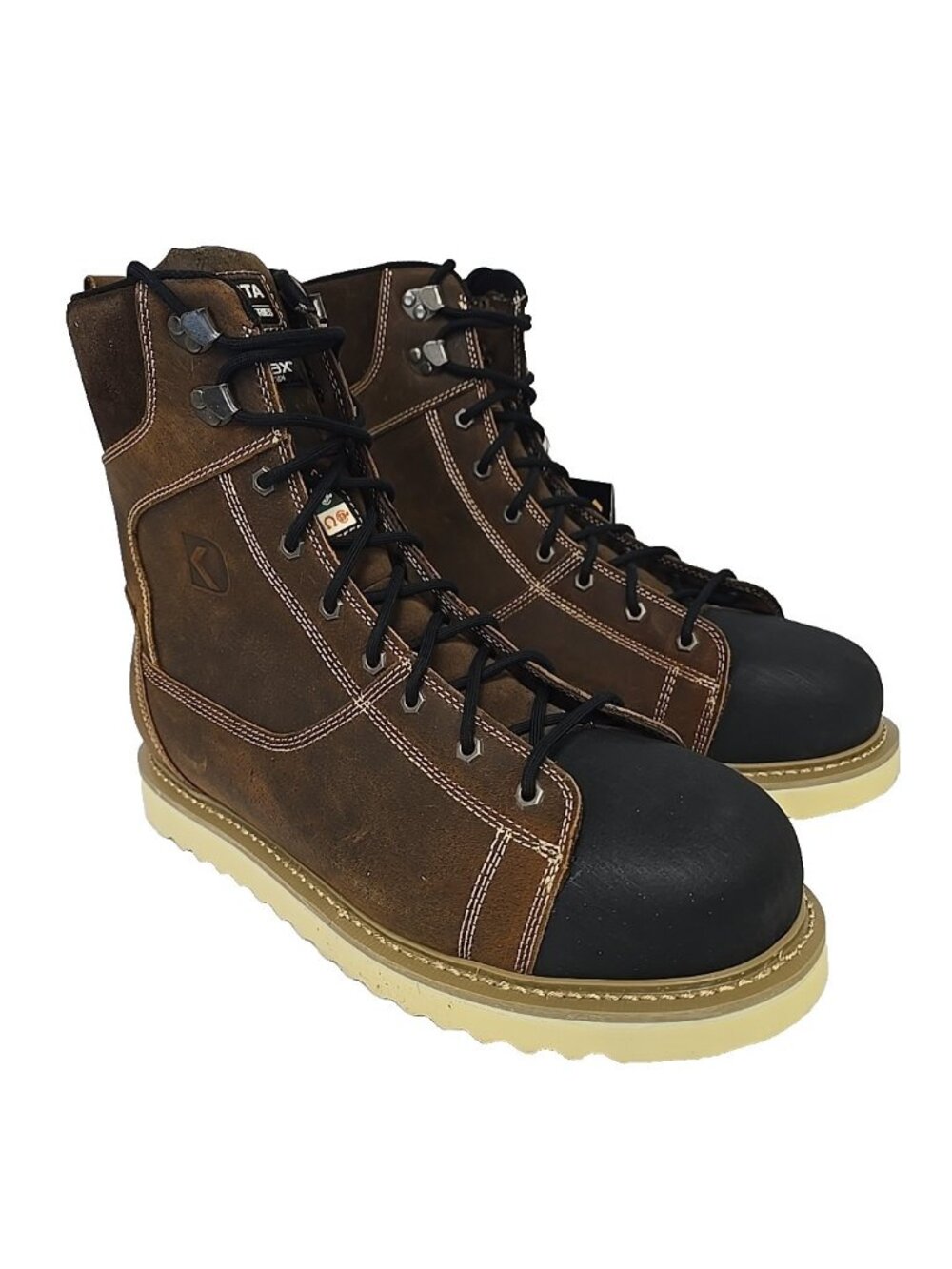 Dakota Men's 8'' 523 Steel Toe Steel Plate Ironworker Work Boot Brown Size 13M